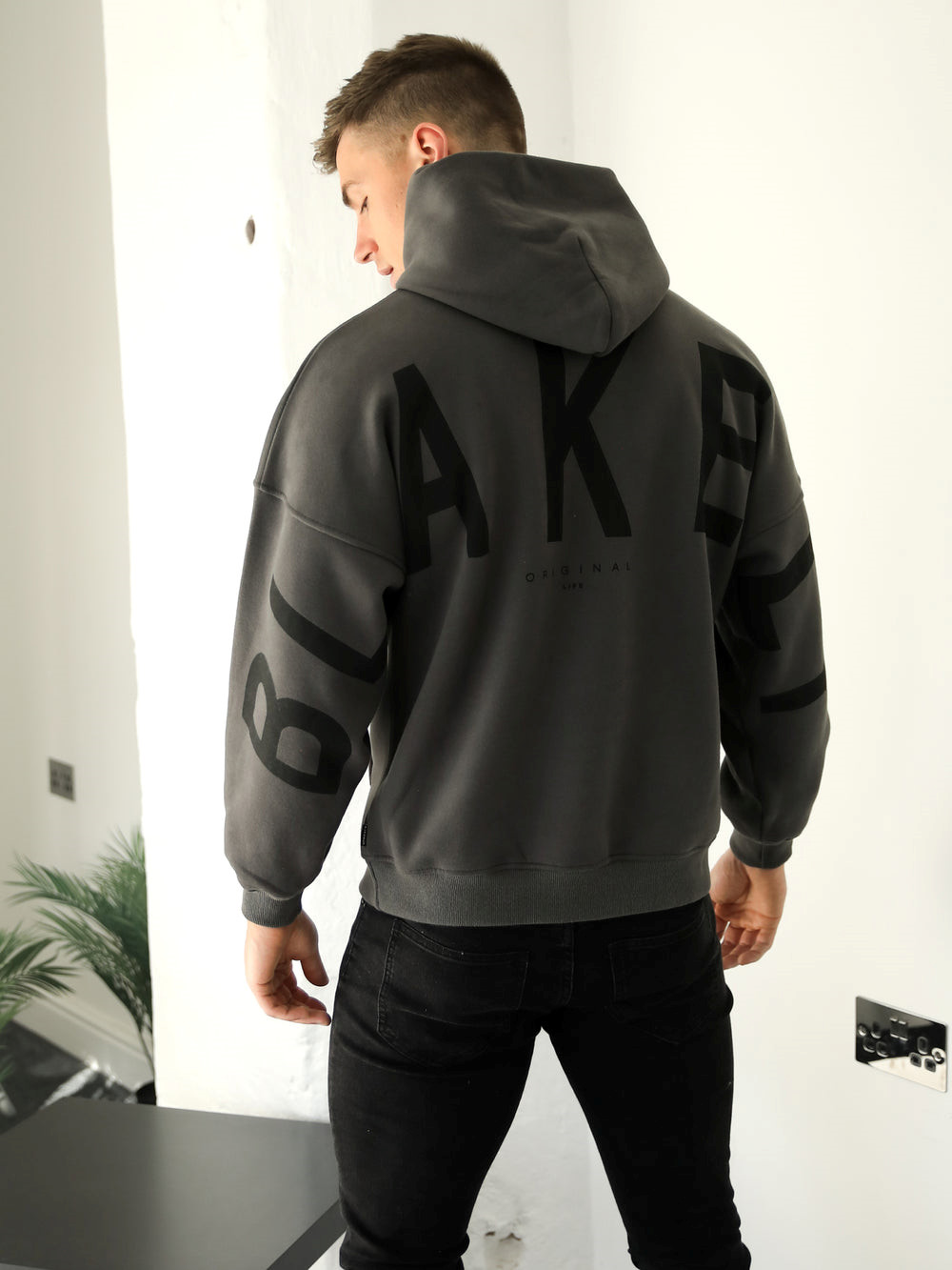 Blakely Idris Oversized Hoodie Ash | VMCQUNT-86