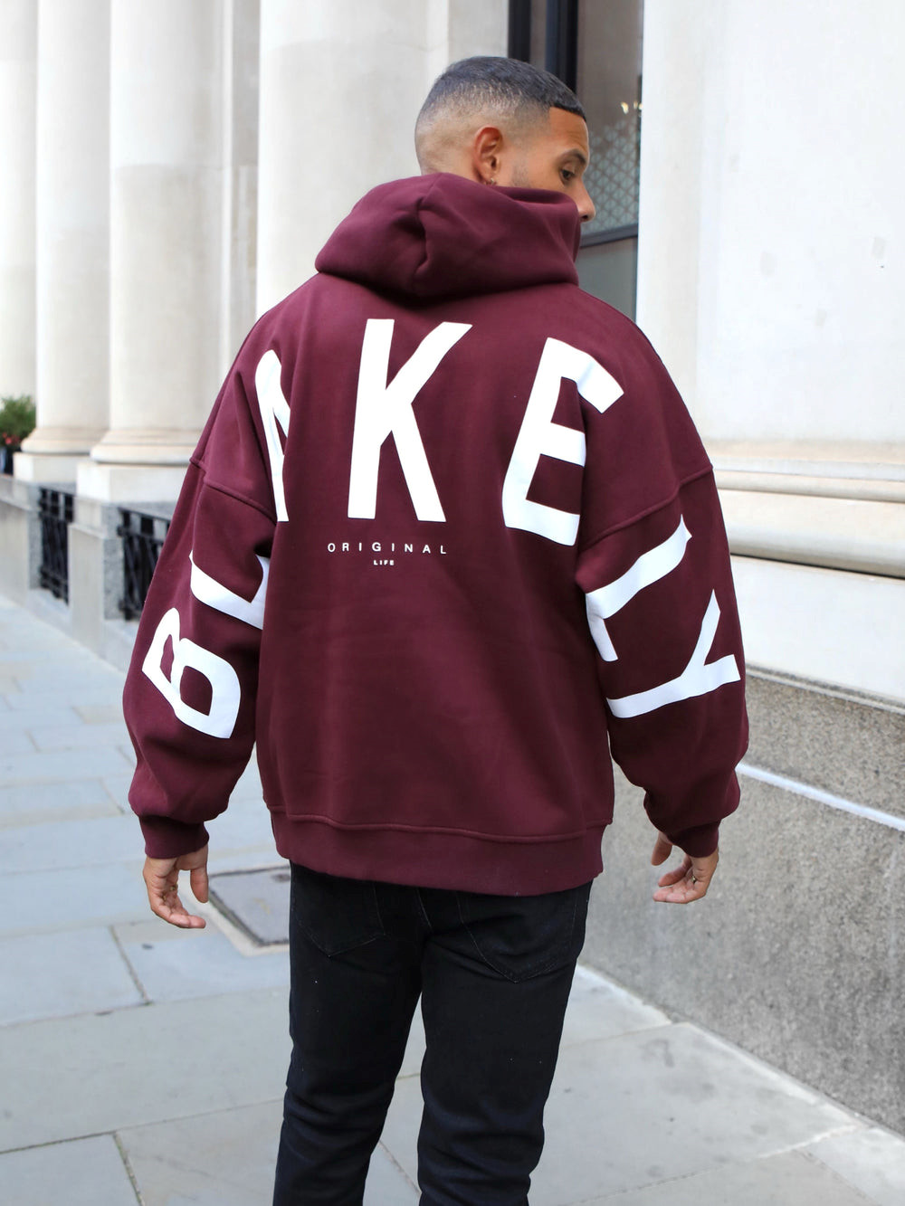 Blakely Idris Oversized Hoodie Bordeaux | DVLFCXB-34