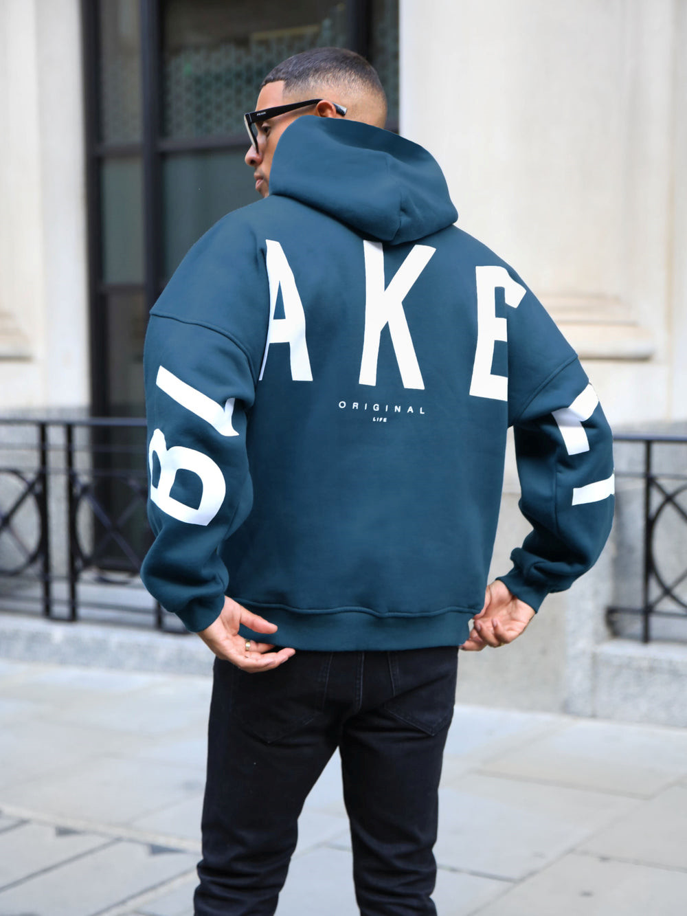 Blakely Idris Oversized Hoodie Dunkel | QFUJEGY-09