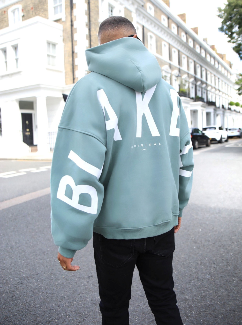 Blakely Idris Oversized Hoodie Grün | FEMAYQO-21