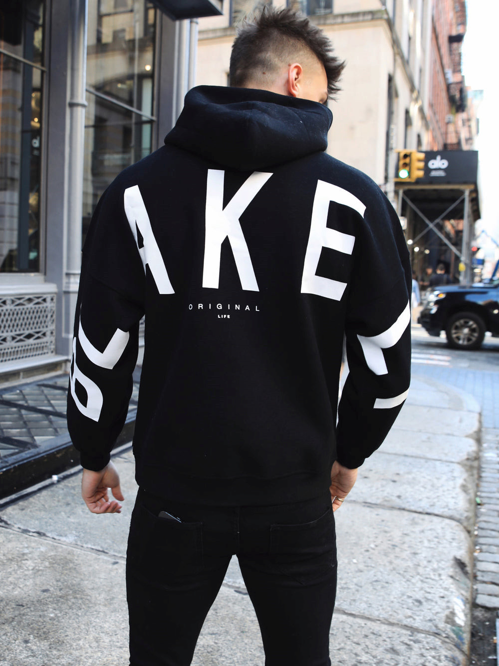 Blakely Idris Oversized Hoodie Schwarz | IDYBMNU-01