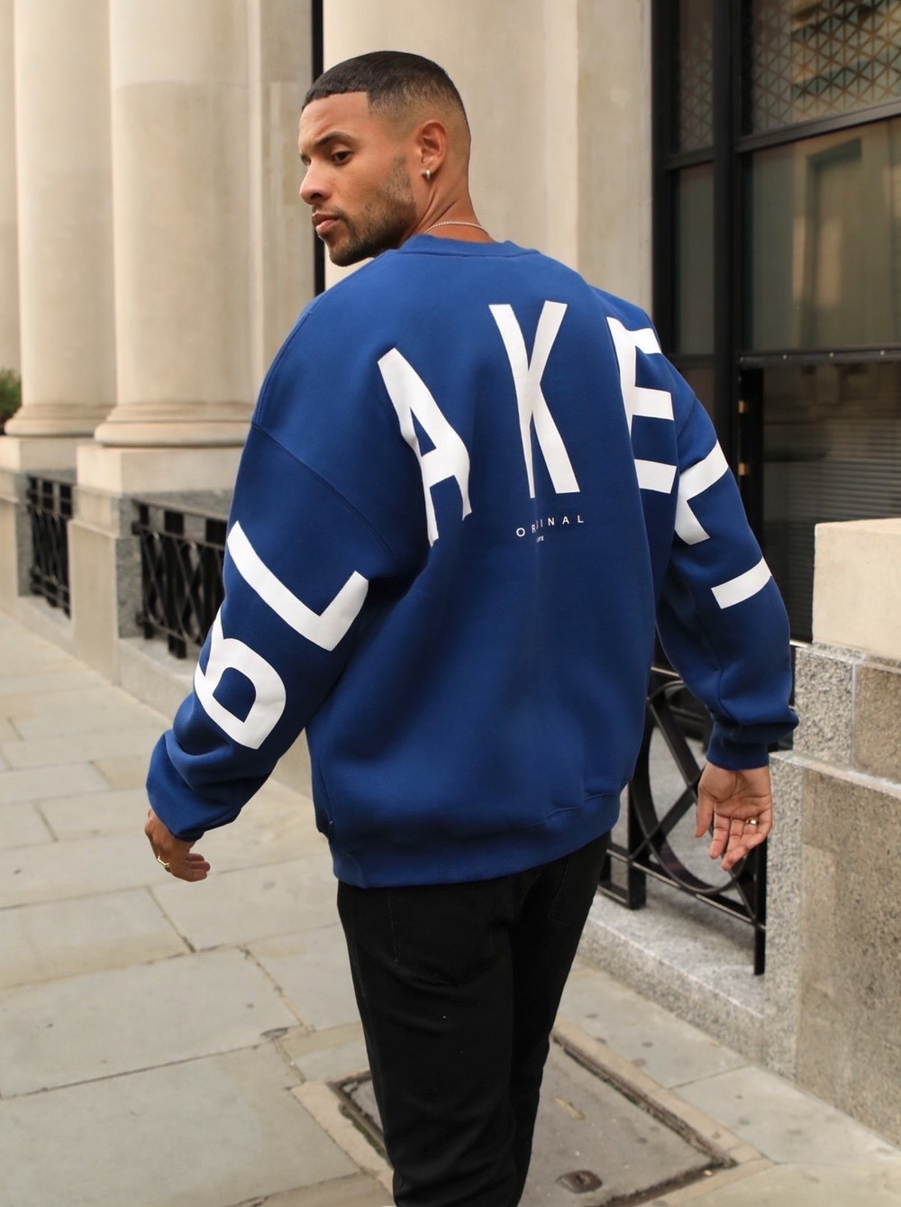 Blakely Idris Oversized Jumper Blau | TUELMOX-39