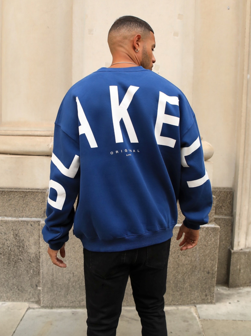 Blakely Idris Oversized Jumper Blau | TUELMOX-39
