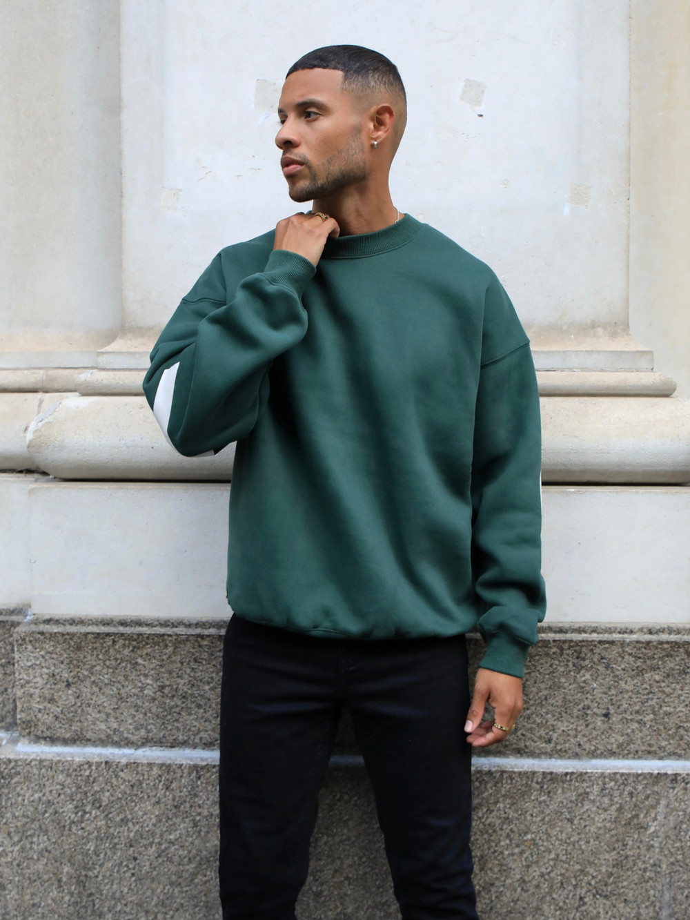 Blakely Idris Oversized Jumper Dunkelgrün | KYHWPJQ-26