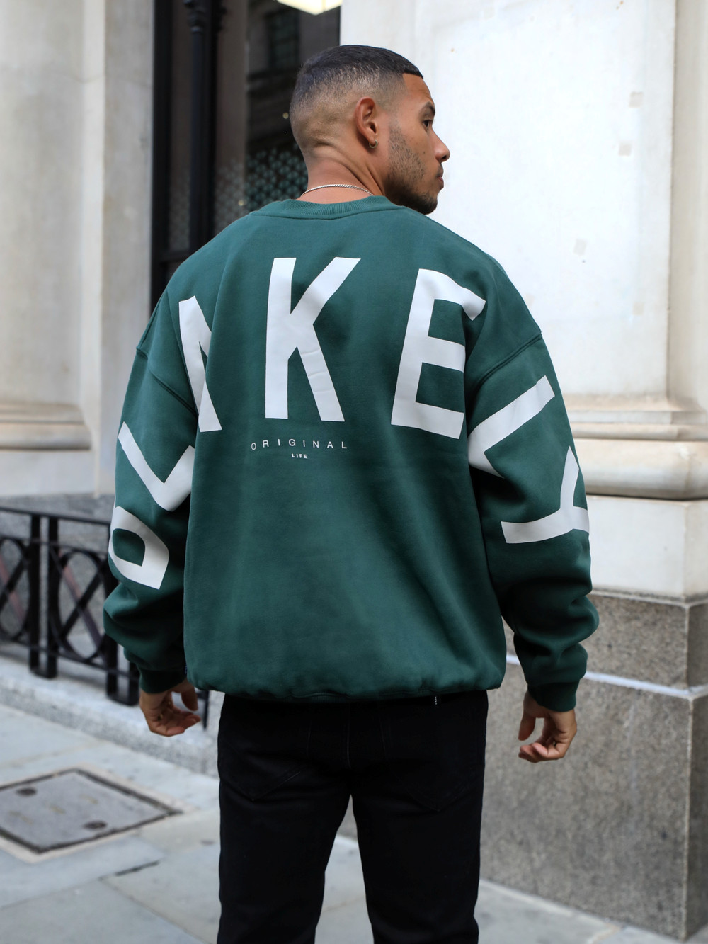 Blakely Idris Oversized Jumper Dunkelgrün | KYHWPJQ-26