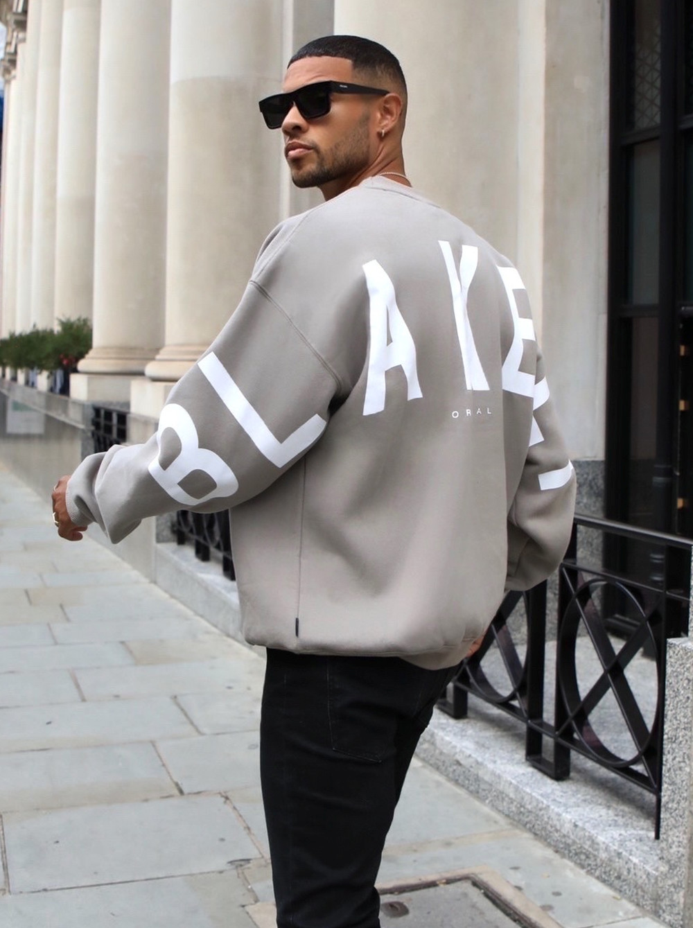 Blakely Idris Oversized Jumper Grau | KUDGBOL-95