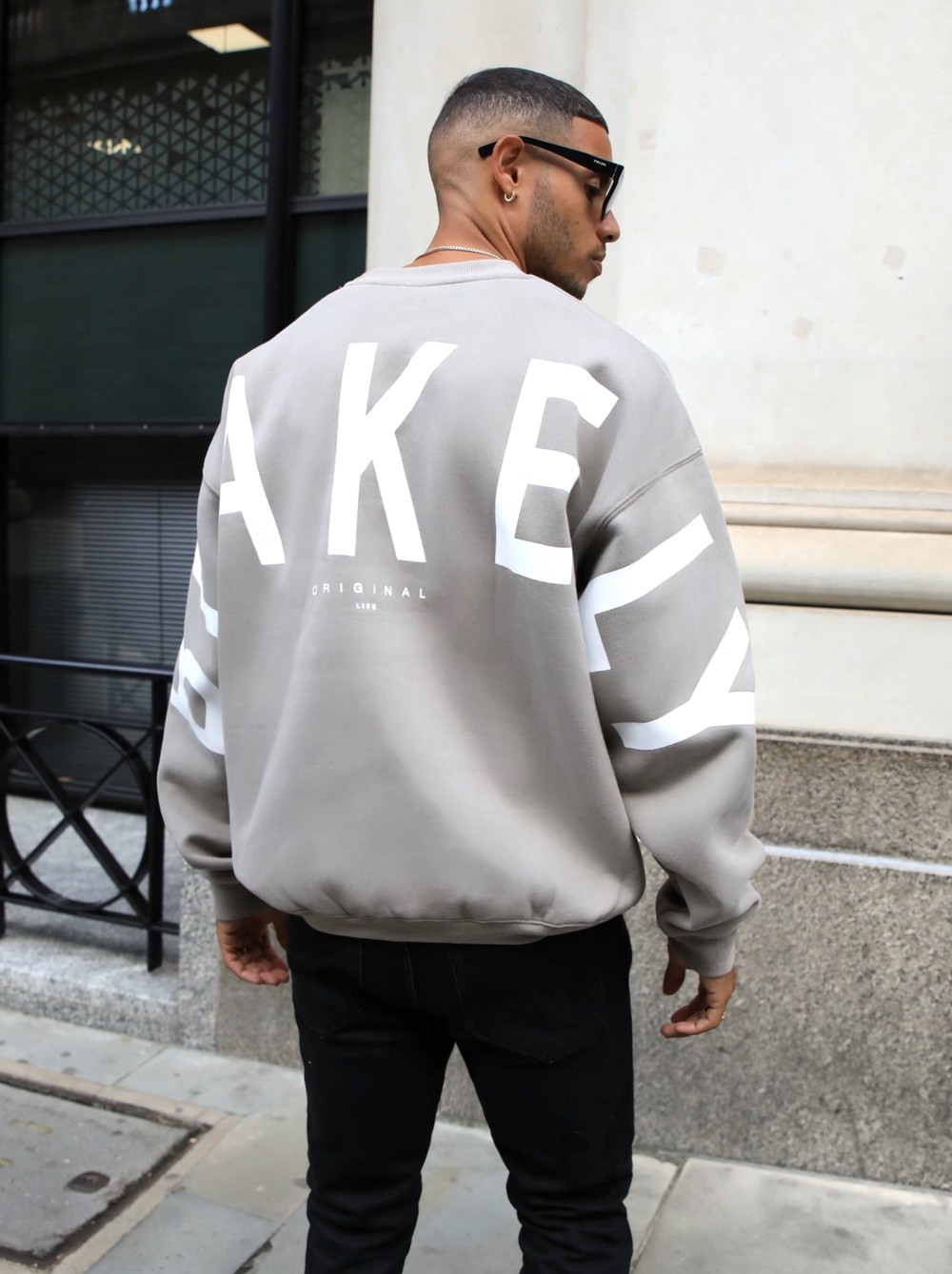 Blakely Idris Oversized Jumper Grau | KUDGBOL-95