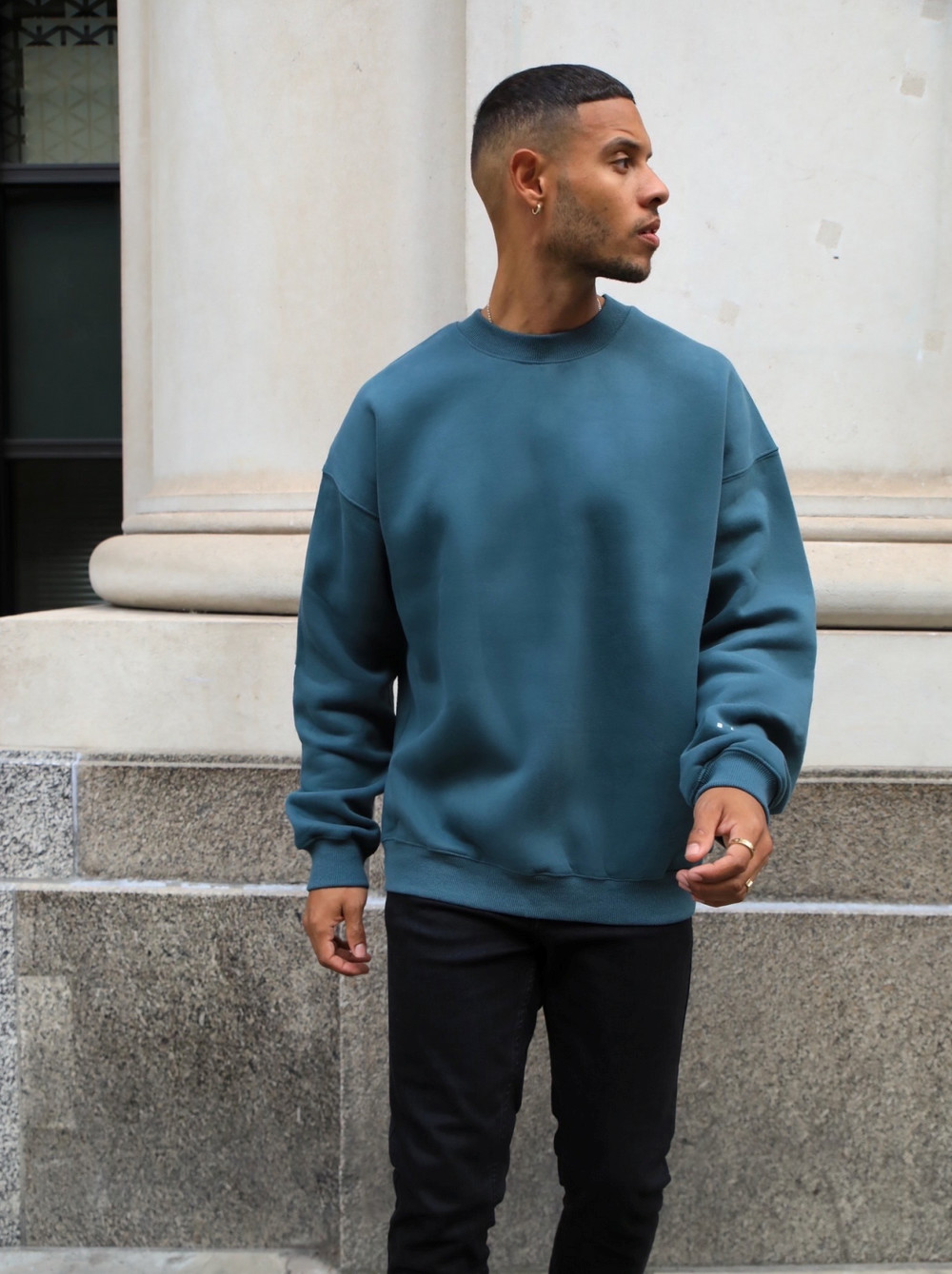 Blakely Idris Oversized Jumper Grün | NGAEIFS-08
