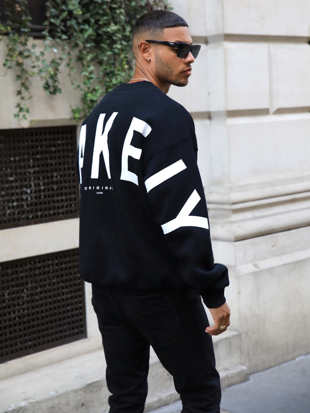 Blakely Idris Oversized Jumper Schwarz | PNKXLSO-52