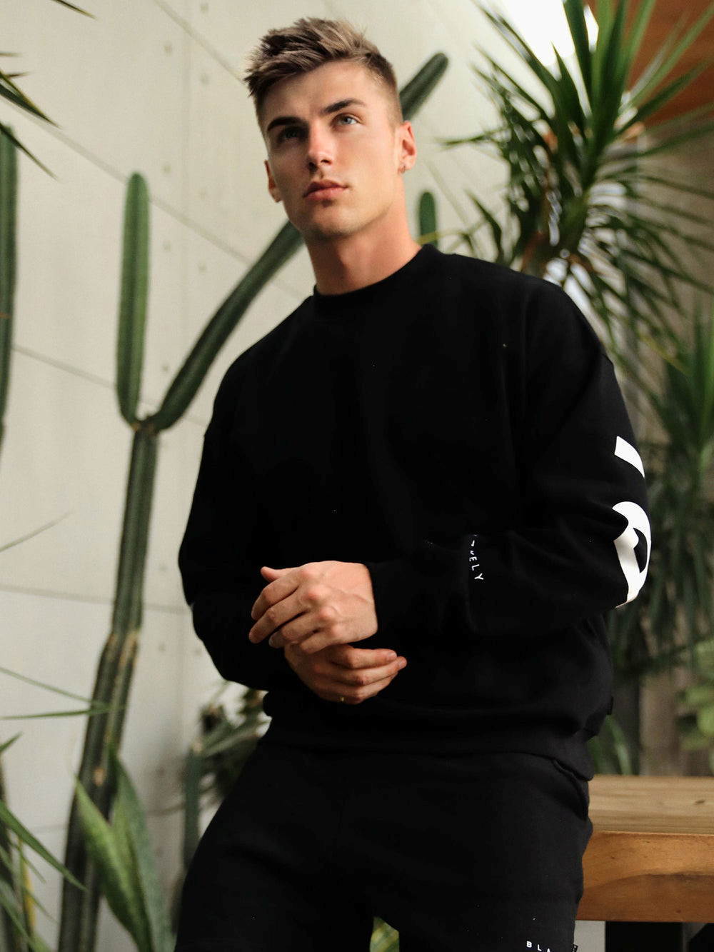 Blakely Idris Oversized Jumper Schwarz | PNKXLSO-52