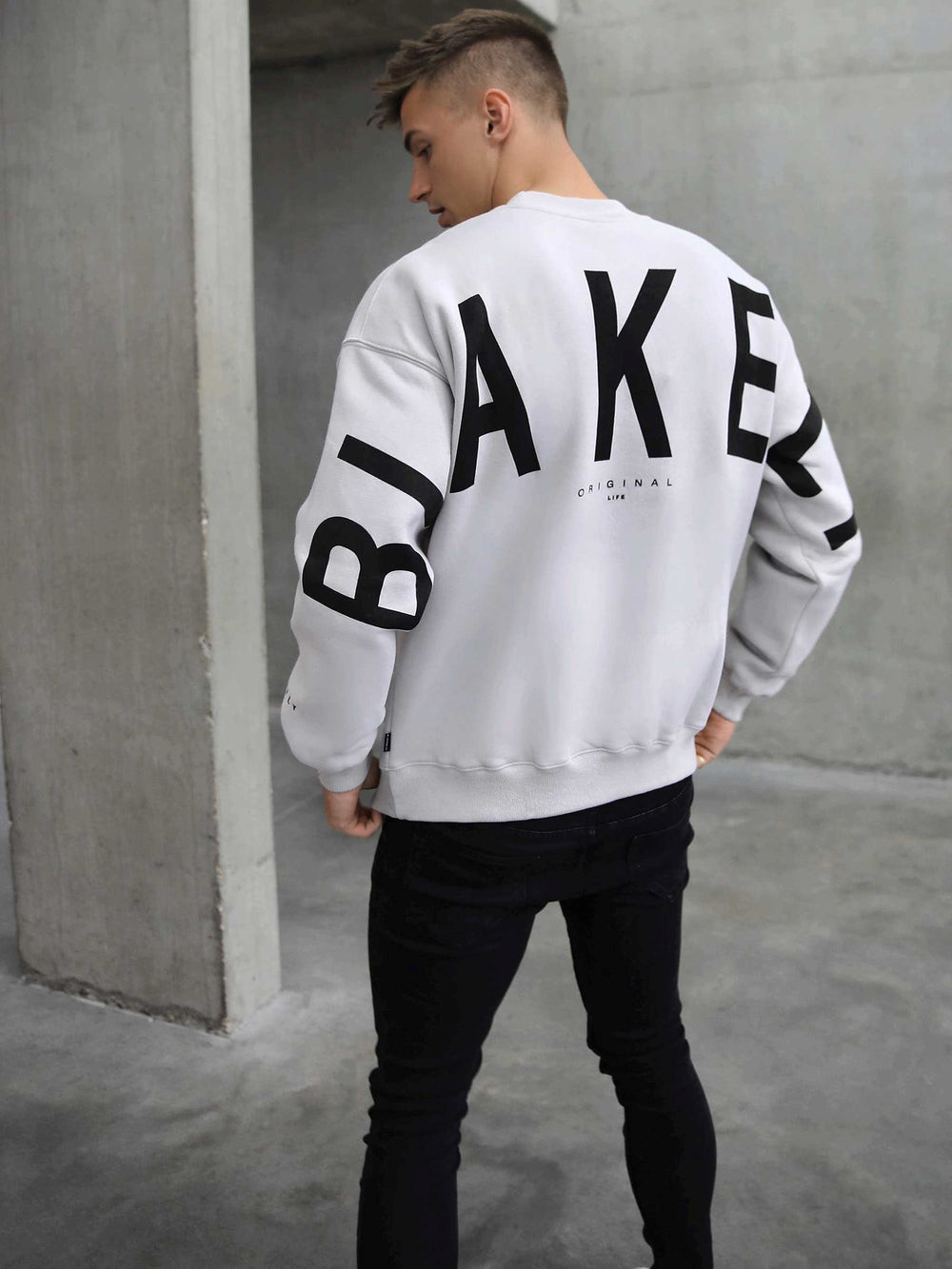 Blakely Idris Oversized Jumper Stone | DLHSANV-86