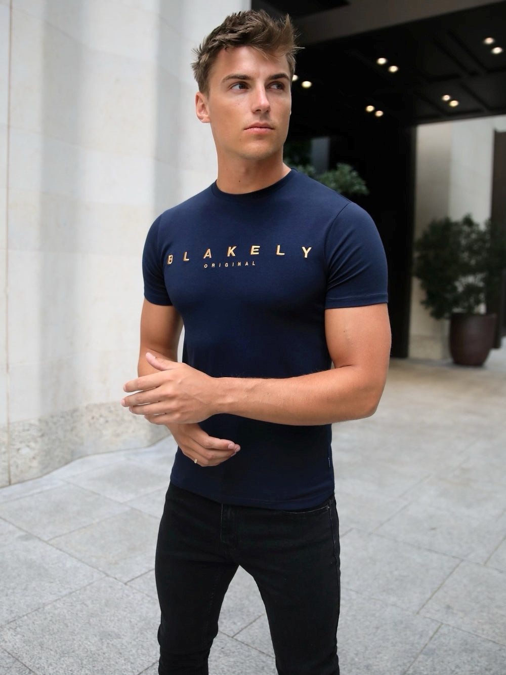 Blakely Imola T-Shirt Navy | BEDZFSH-67