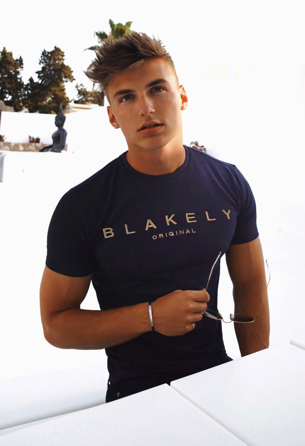 Blakely Imola T-Shirt Navy | BEDZFSH-67