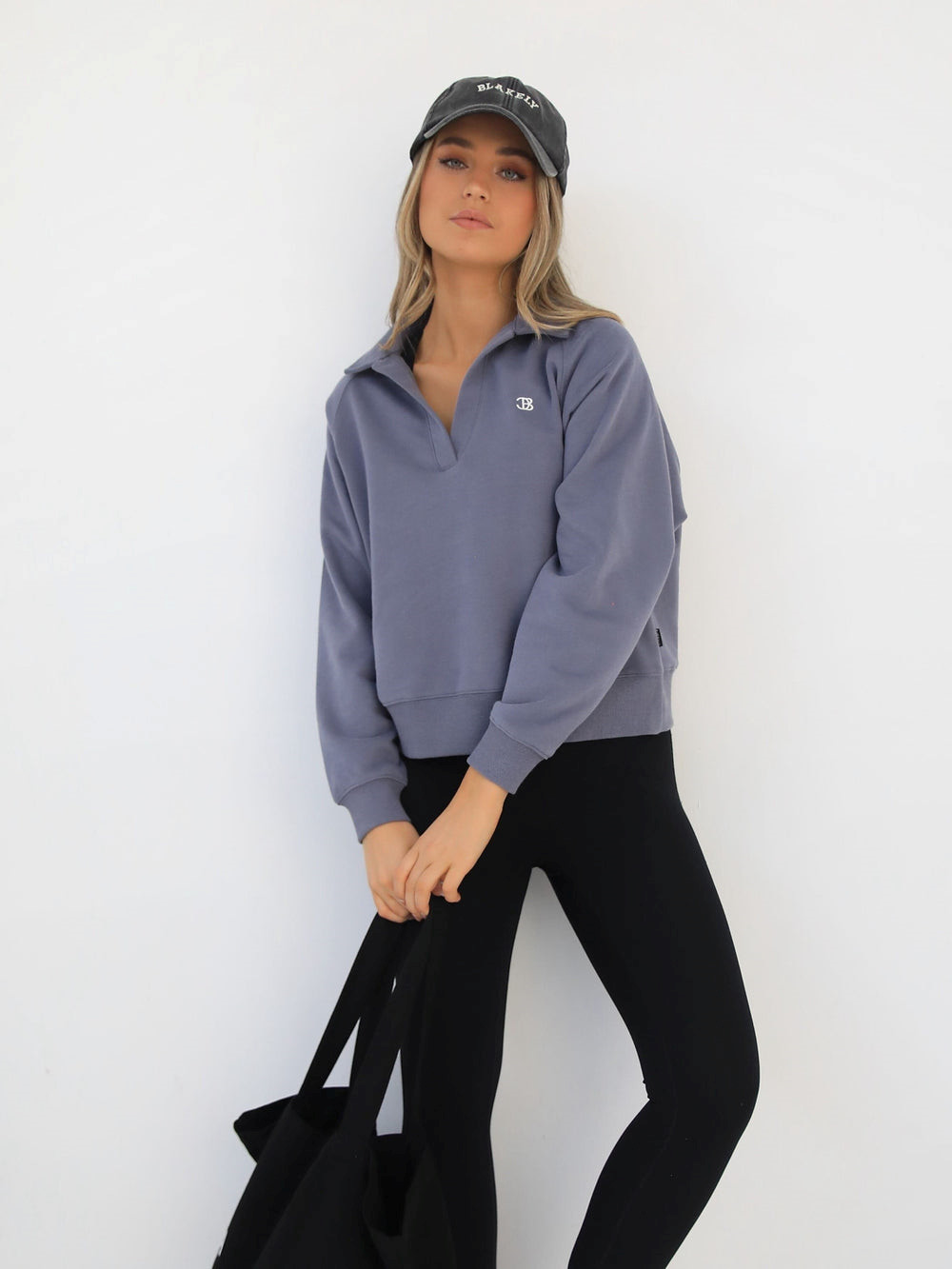 Blakely Initial V-Neck Jumper Blau | VZFBQWG-93