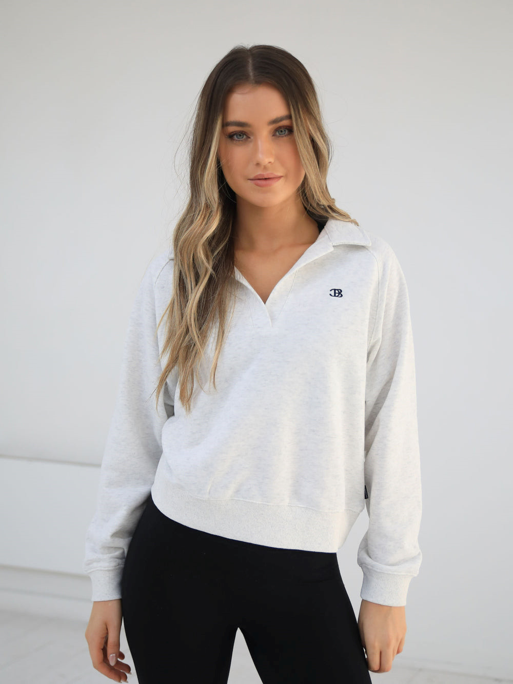 Blakely Initial V-Neck Jumper Weiß | CYNUMXA-43