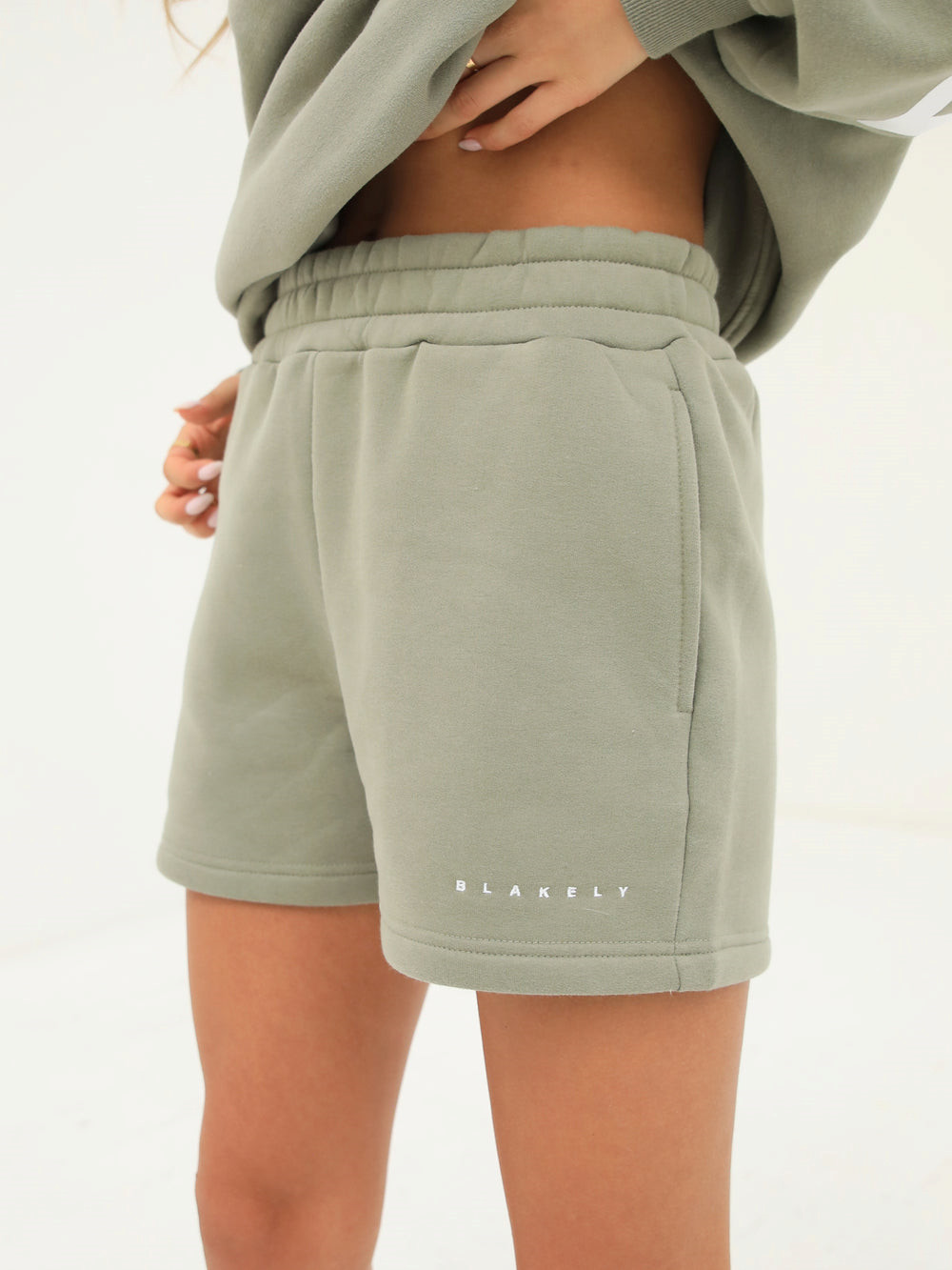 Blakely Isabel Jogger Shorts Olivgrün | EYVLWQA-21