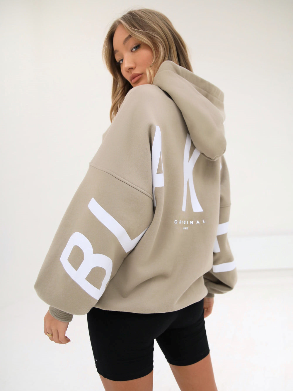 Blakely Isabel Oversized Hoodie Beige | BJDKZOW-52