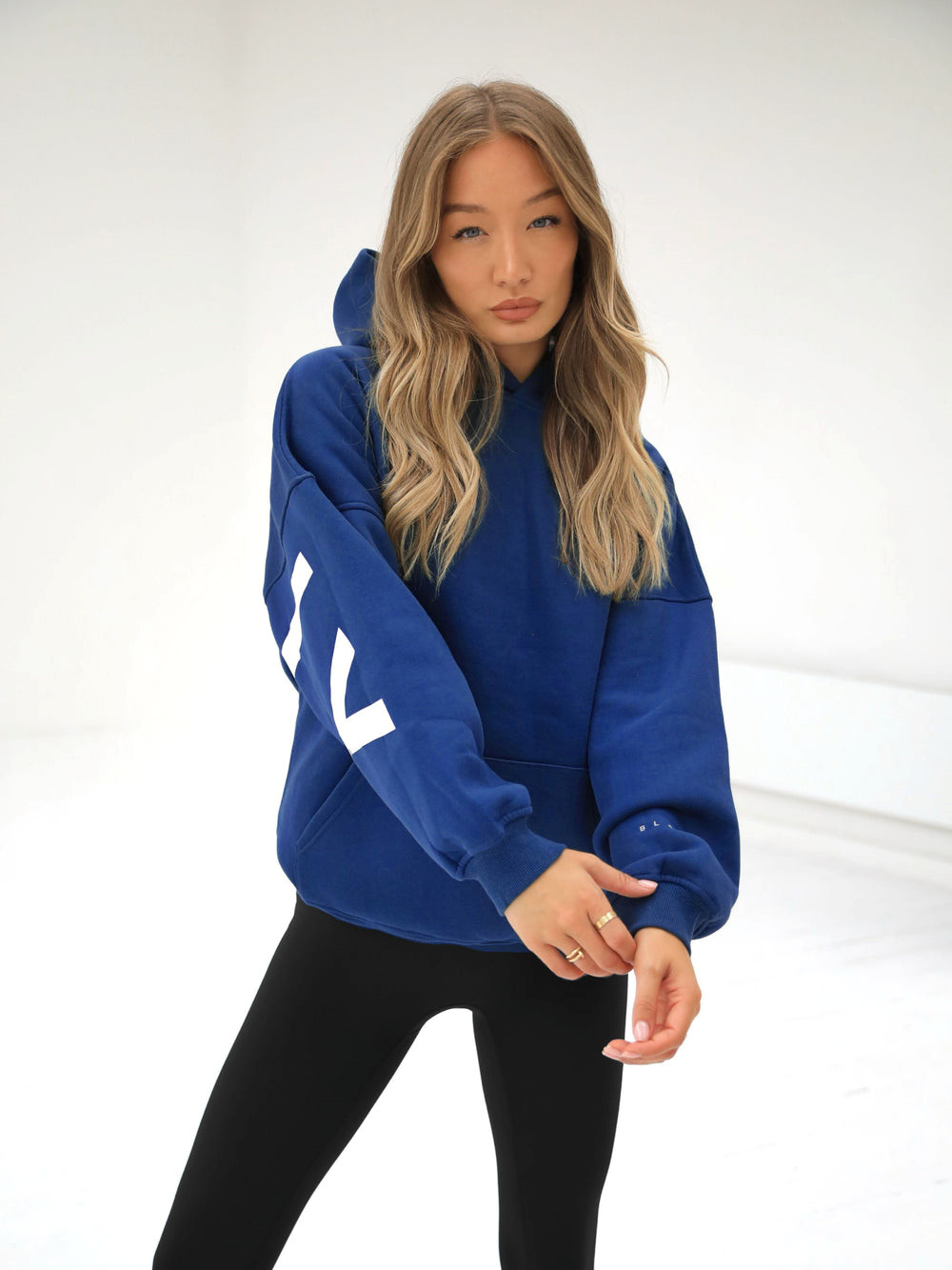 Blakely Isabel Oversized Hoodie Blau | GPLSAVU-15