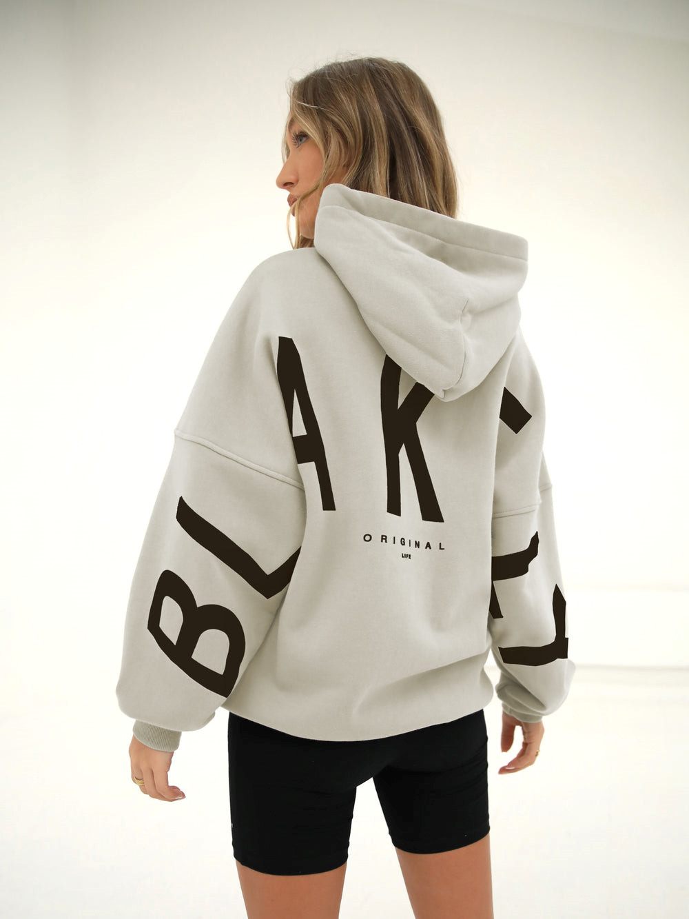 Blakely Isabel Oversized Hoodie Bone | XSNBHUD-71