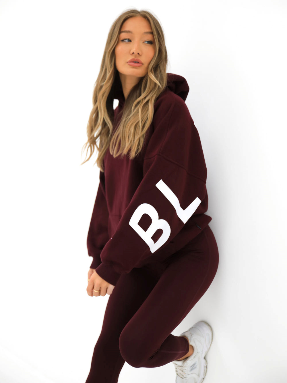 Blakely Isabel Oversized Hoodie Bordeaux | ZKXFQDC-51