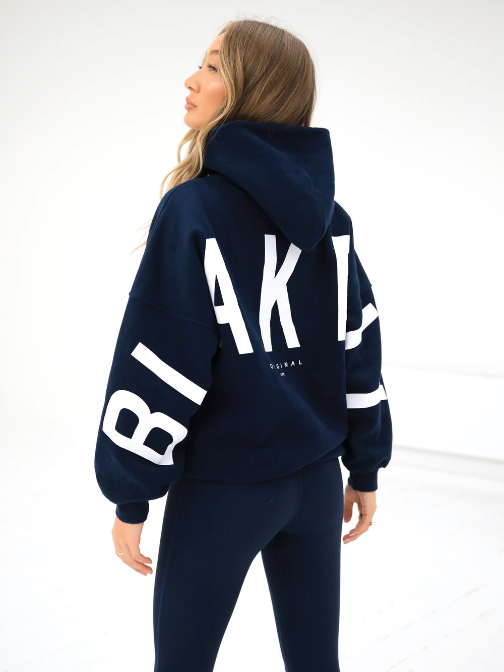 Blakely Isabel Oversized Hoodie Navy Blau | FEWHYIP-67