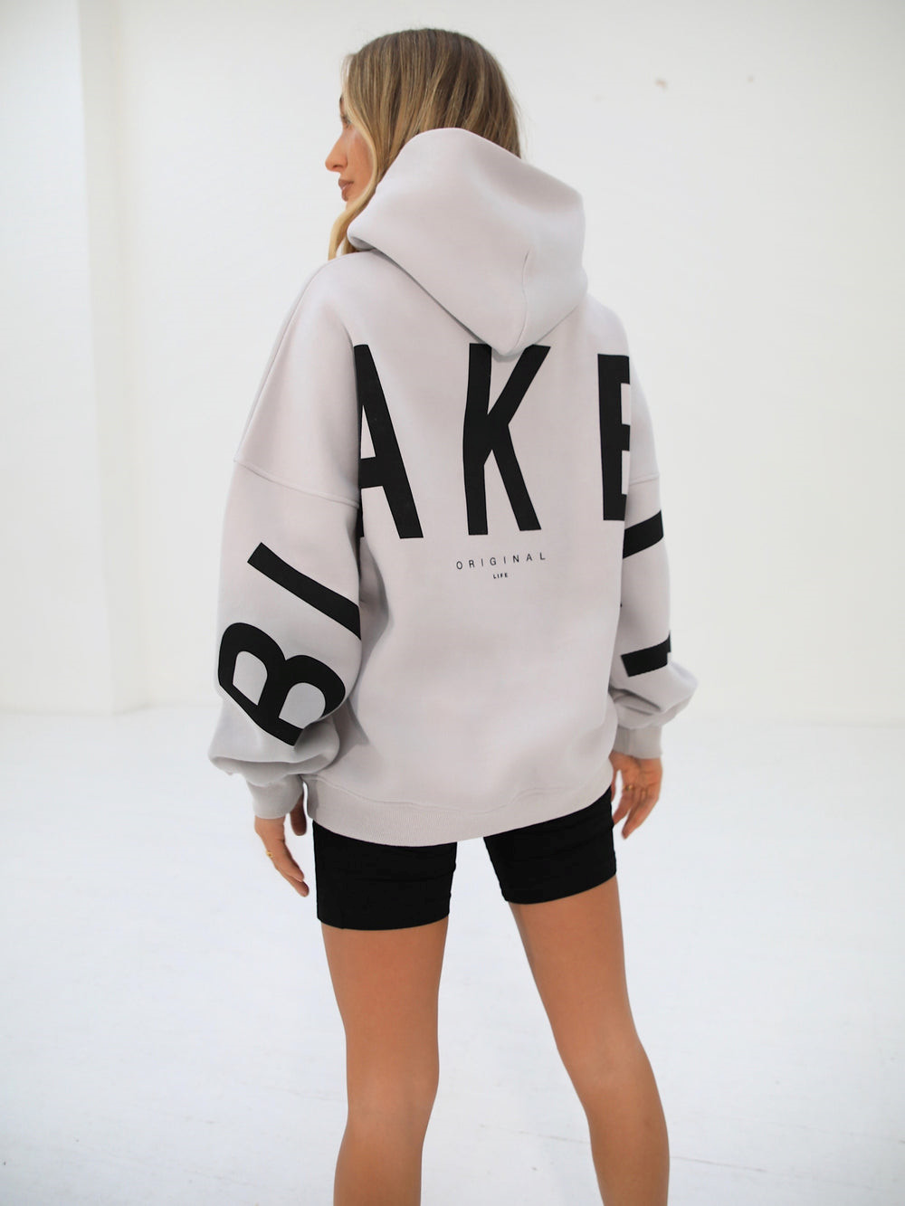 Blakely Isabel Oversized Hoodie Stone | GOEKWBM-12