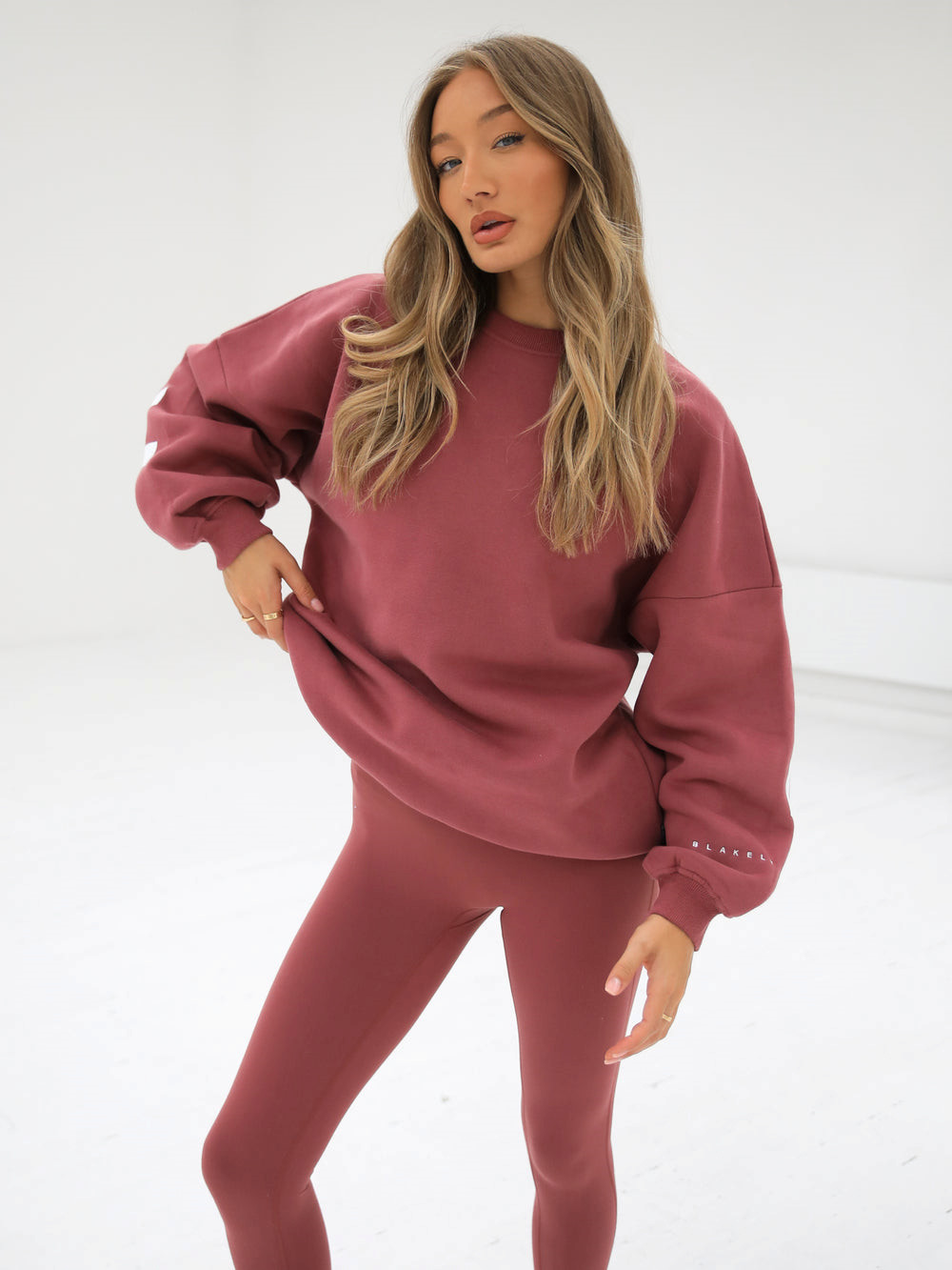 Blakely Isabel Oversized Jumper Berry | LHOUCEQ-82
