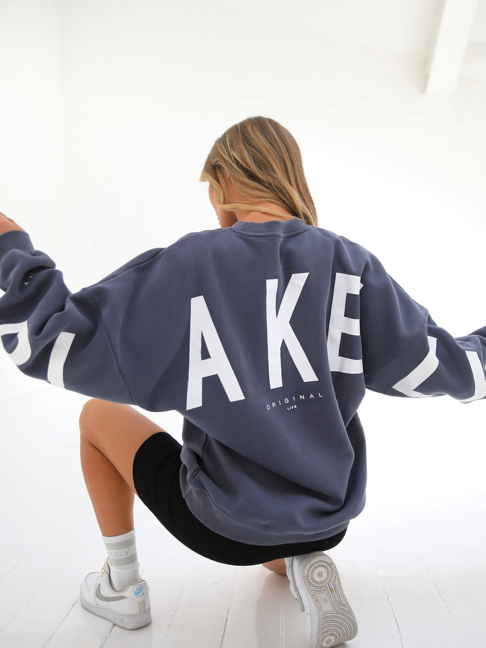 Blakely Isabel Oversized Jumper Blau | PSUNALQ-85
