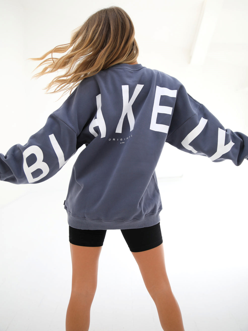 Blakely Isabel Oversized Jumper Blau | PSUNALQ-85