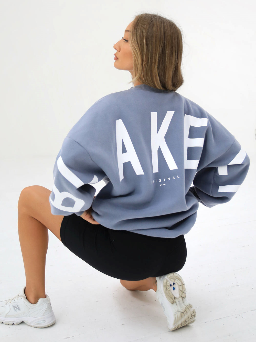 Blakely Isabel Oversized Jumper Blau | QPFNIHV-80