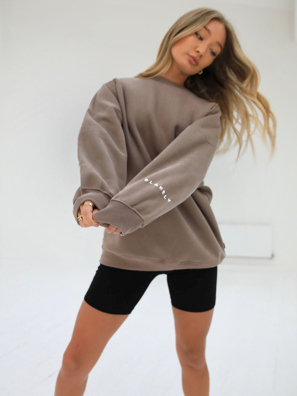 Blakely Isabel Oversized Jumper Braun | KILSBEY-49