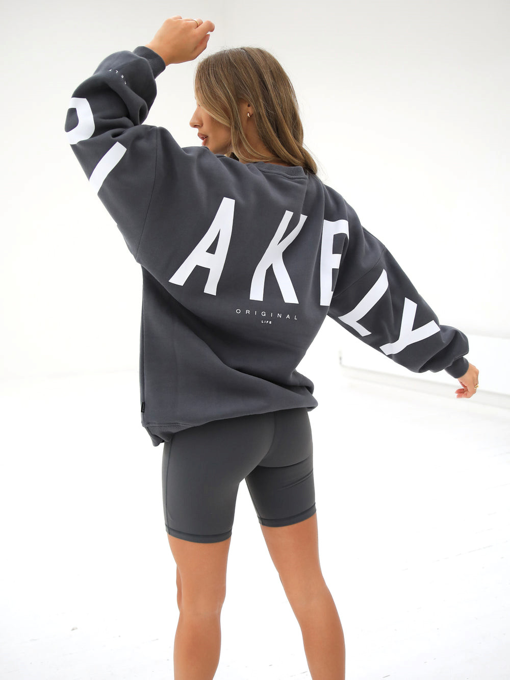 Blakely Isabel Oversized Jumper Charcoal | YQXTDJS-34