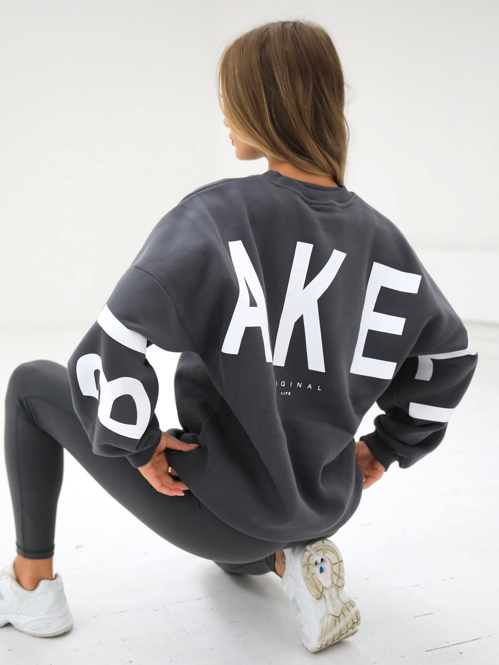 Blakely Isabel Oversized Jumper Charcoal | YQXTDJS-34