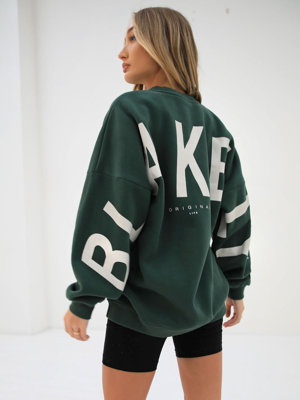 Blakely Isabel Oversized Jumper Dunkelgrün | NYTLPAM-68