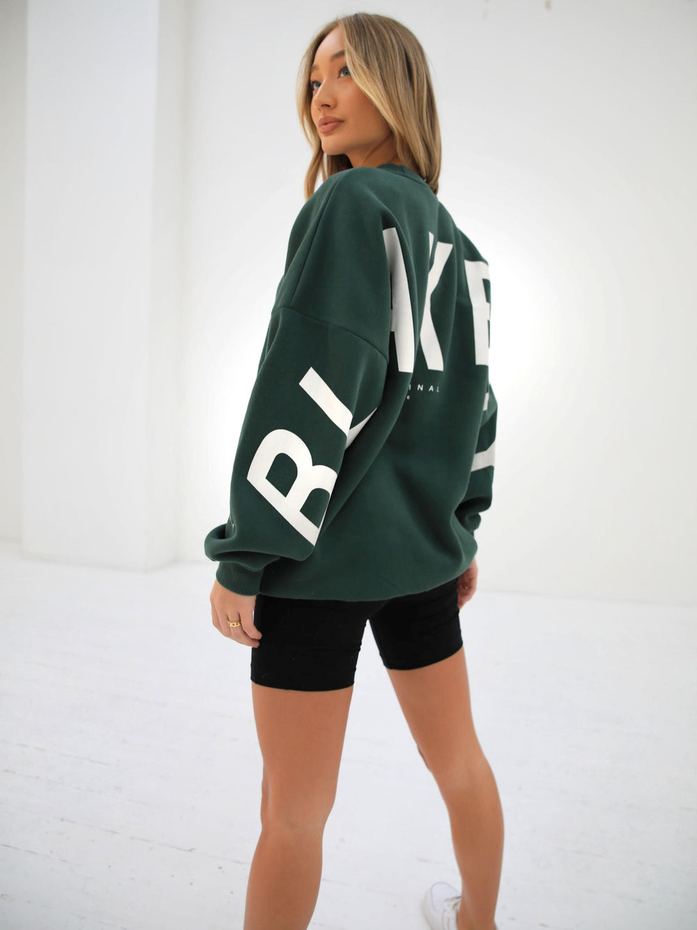 Blakely Isabel Oversized Jumper Dunkelgrün | ADCUEVL-74