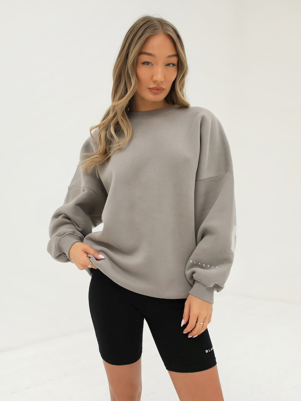 Blakely Isabel Oversized Jumper Grau | XCASUIY-78