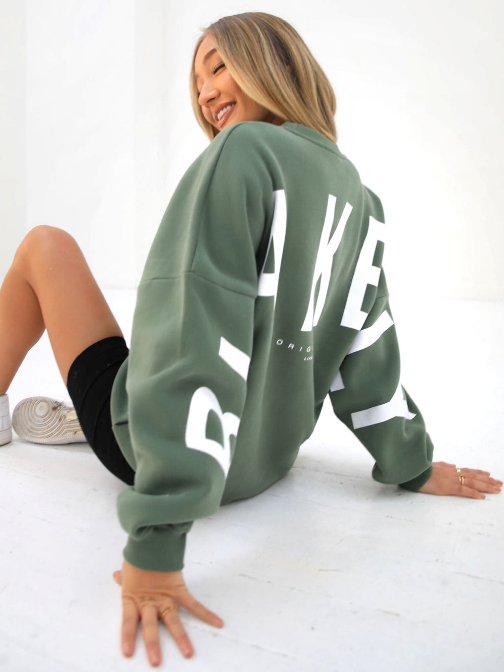 Blakely Isabel Oversized Jumper Grün | RNHLOTP-94