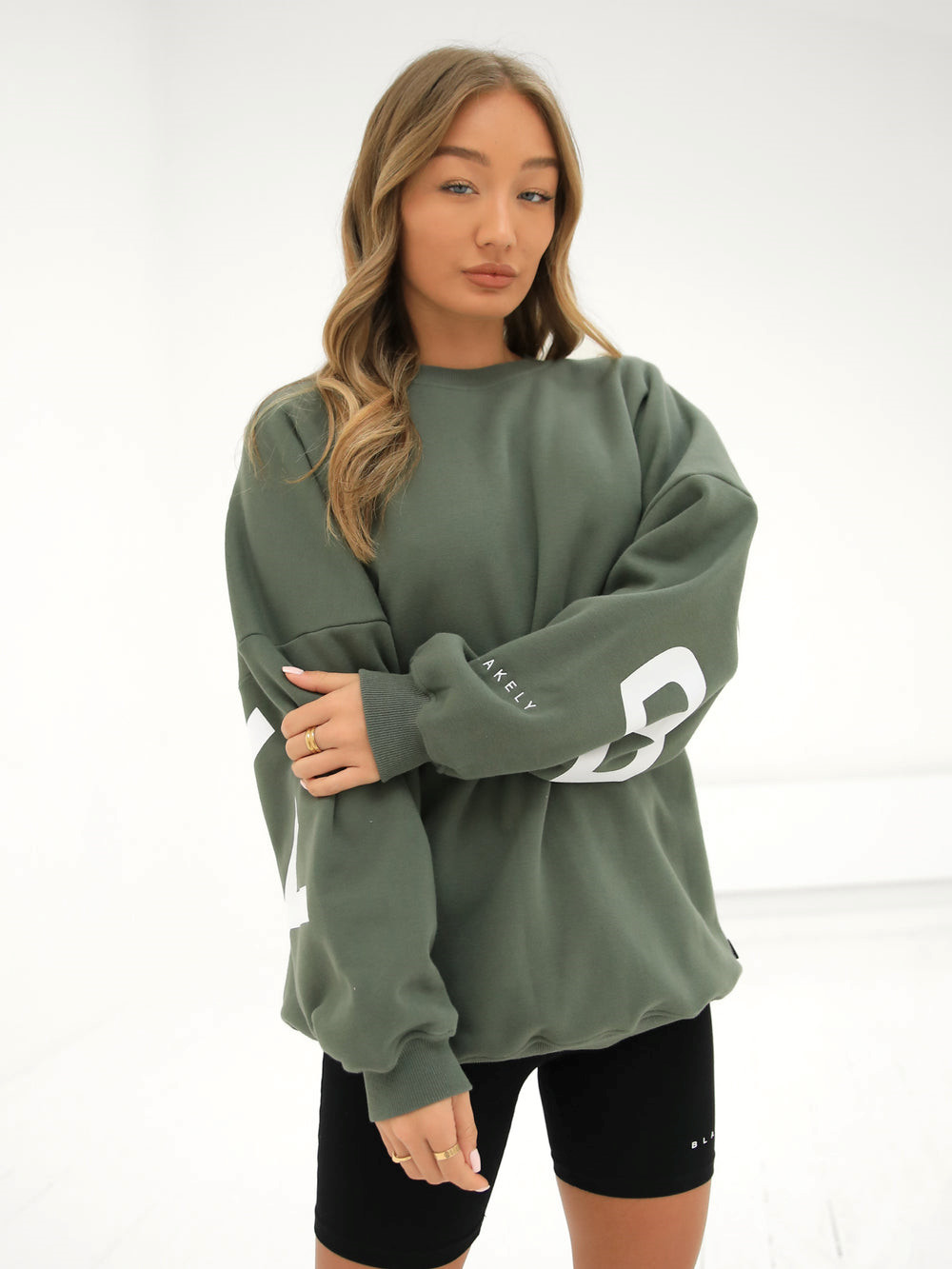 Blakely Isabel Oversized Jumper Khaki Grün | JQEXLMH-12