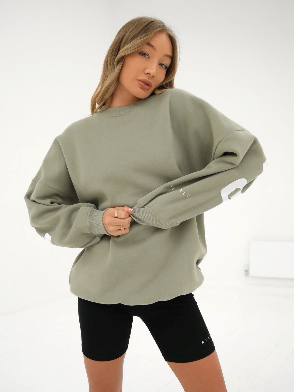 Blakely Isabel Oversized Jumper Olivgrün | GVRZFWI-73