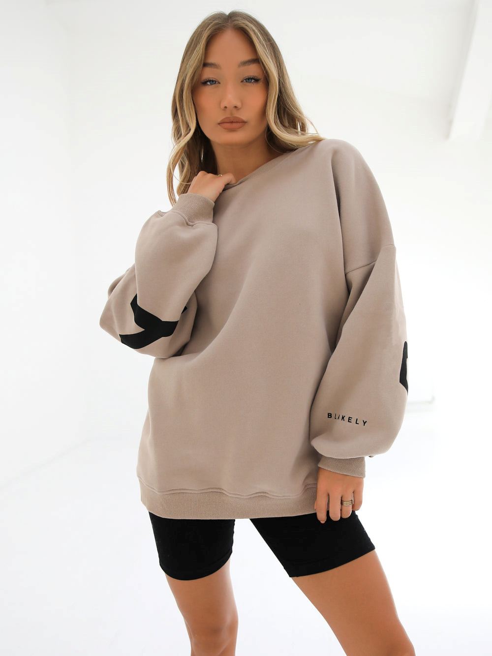 Blakely Isabel Oversized Jumper Tan | HIRACNY-20