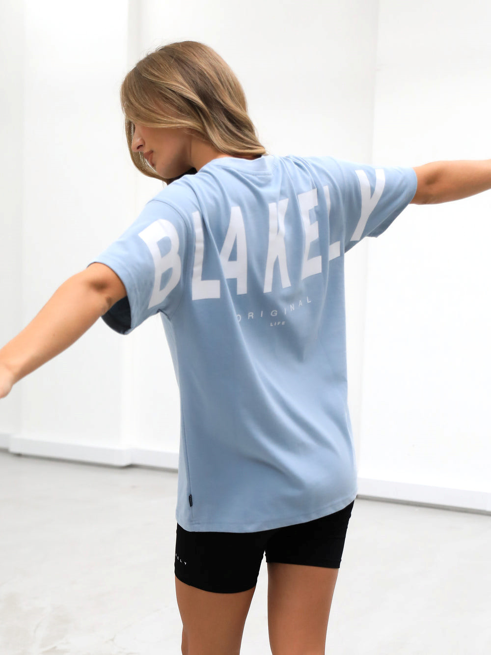 Blakely Isabel Oversized T-Shirt Blau | AZMIJBX-18