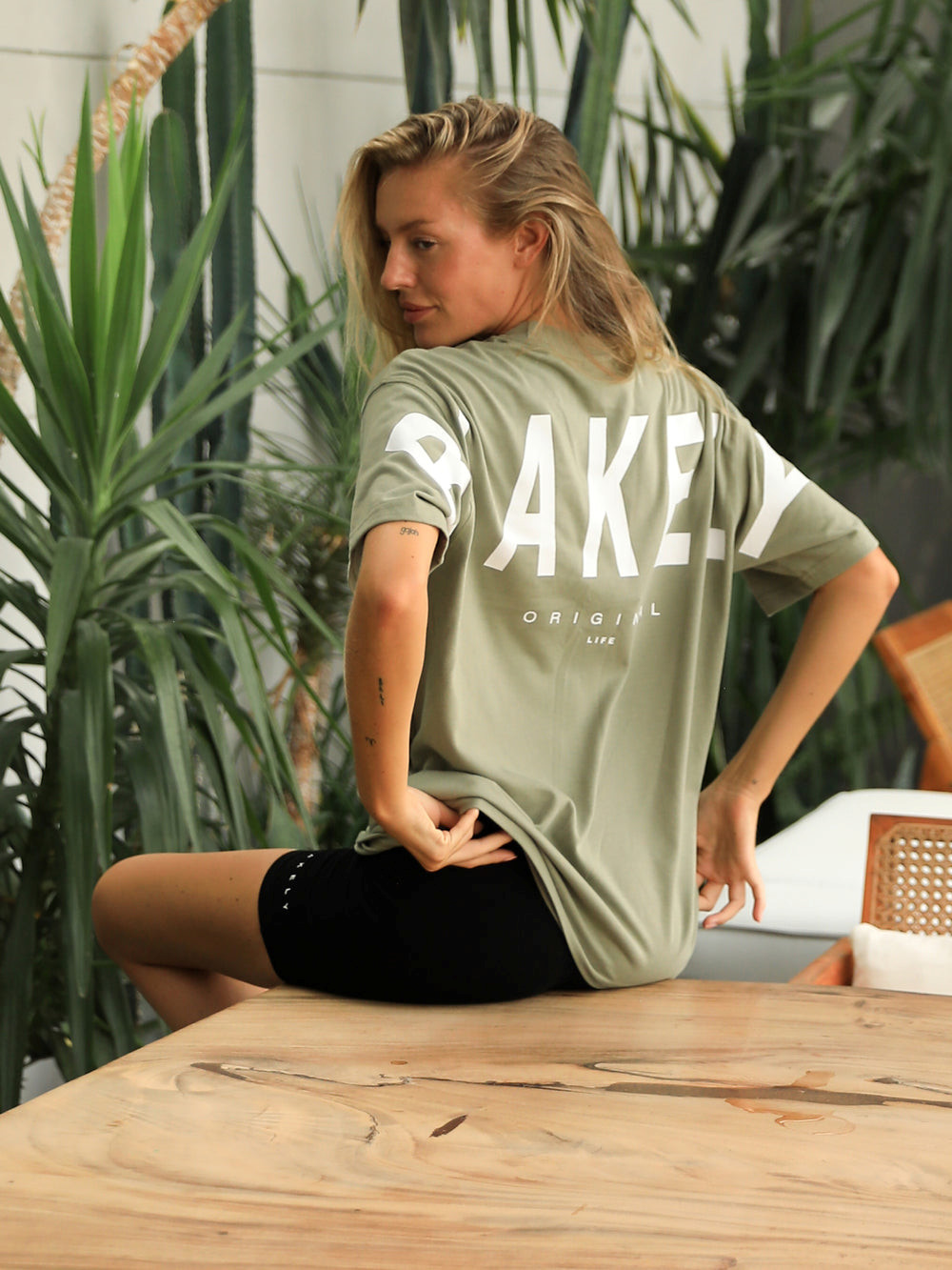 Blakely Isabel Oversized T-Shirt Olivgrün | DPSYGVE-18