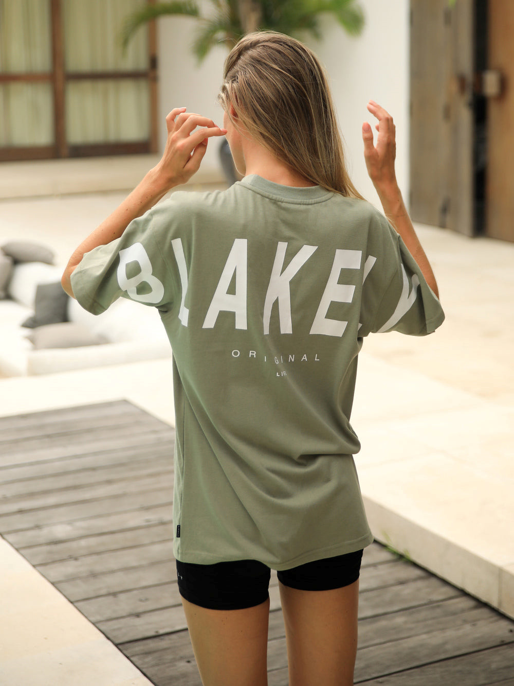 Blakely Isabel Oversized T-Shirt Olivgrün | DPSYGVE-18