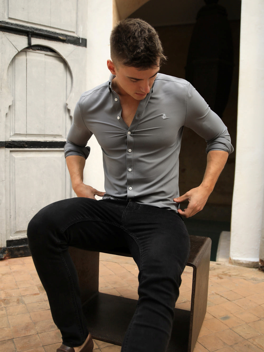 Blakely Jude Shirt Charcoal | XURFMEN-05