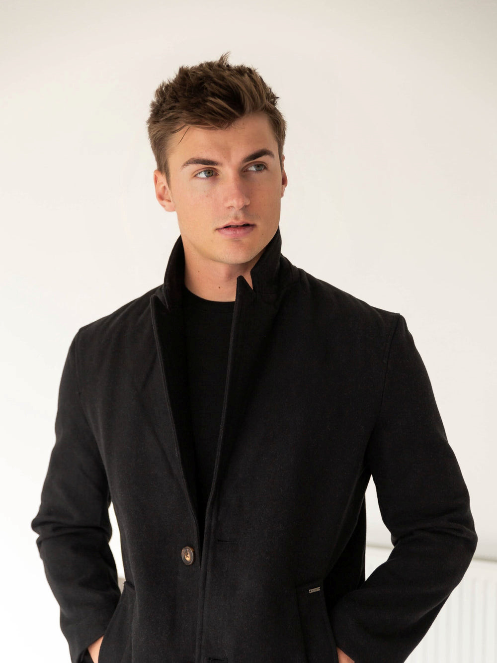 Blakely Knightsbridge Tailored Coat Schwarz | FDMLEVT-96
