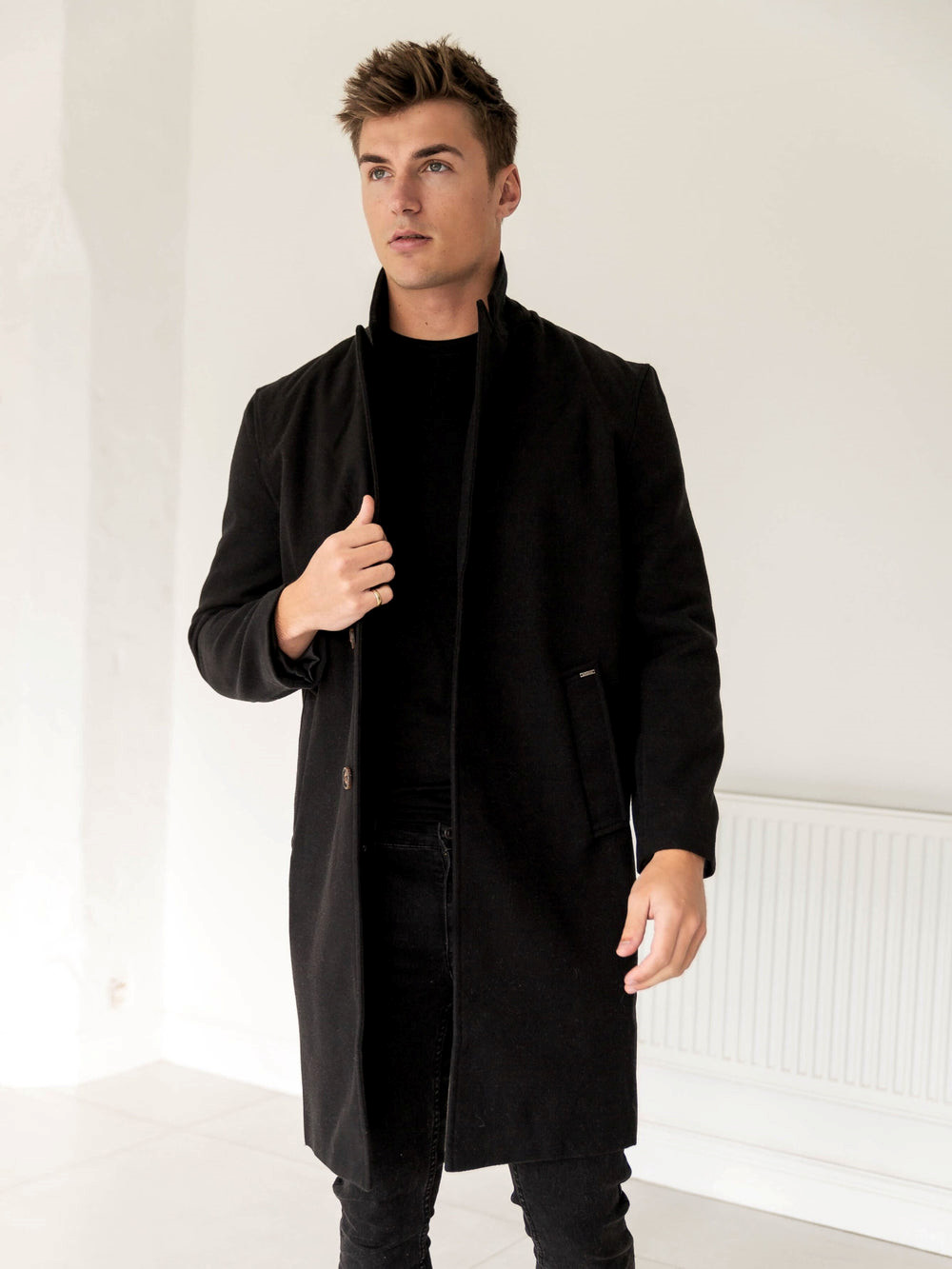 Blakely Knightsbridge Tailored Coat Schwarz | FDMLEVT-96