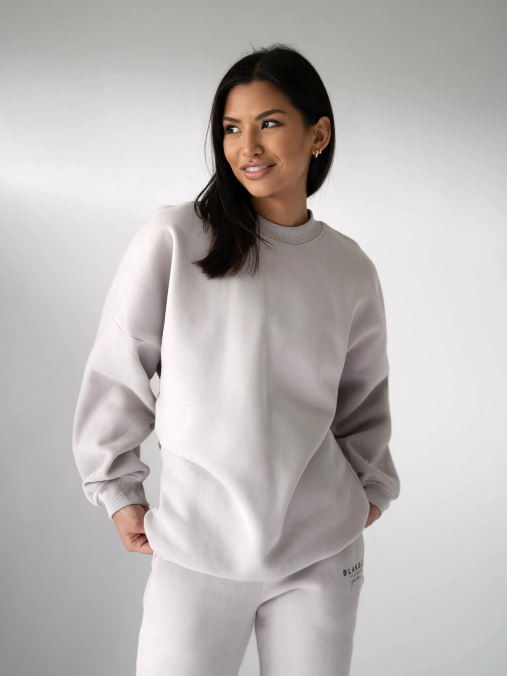 Blakely LAX Isabel Oversized Jumper Stone | ESLYBQA-75