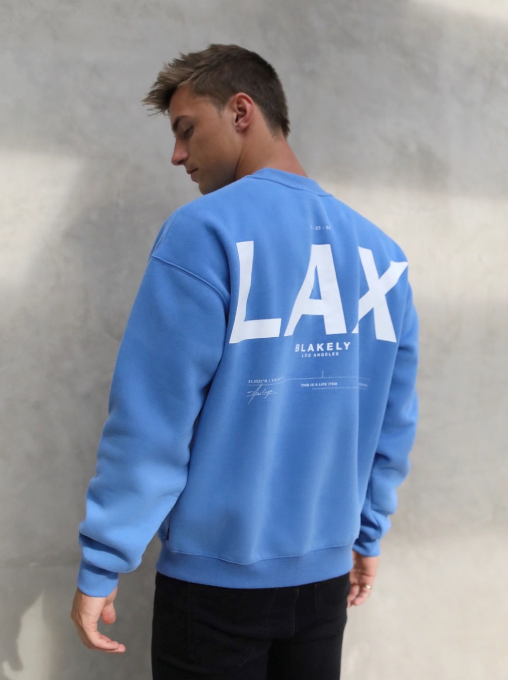 Blakely LAX Relaxed Jumper Blau | VAXRGTK-28