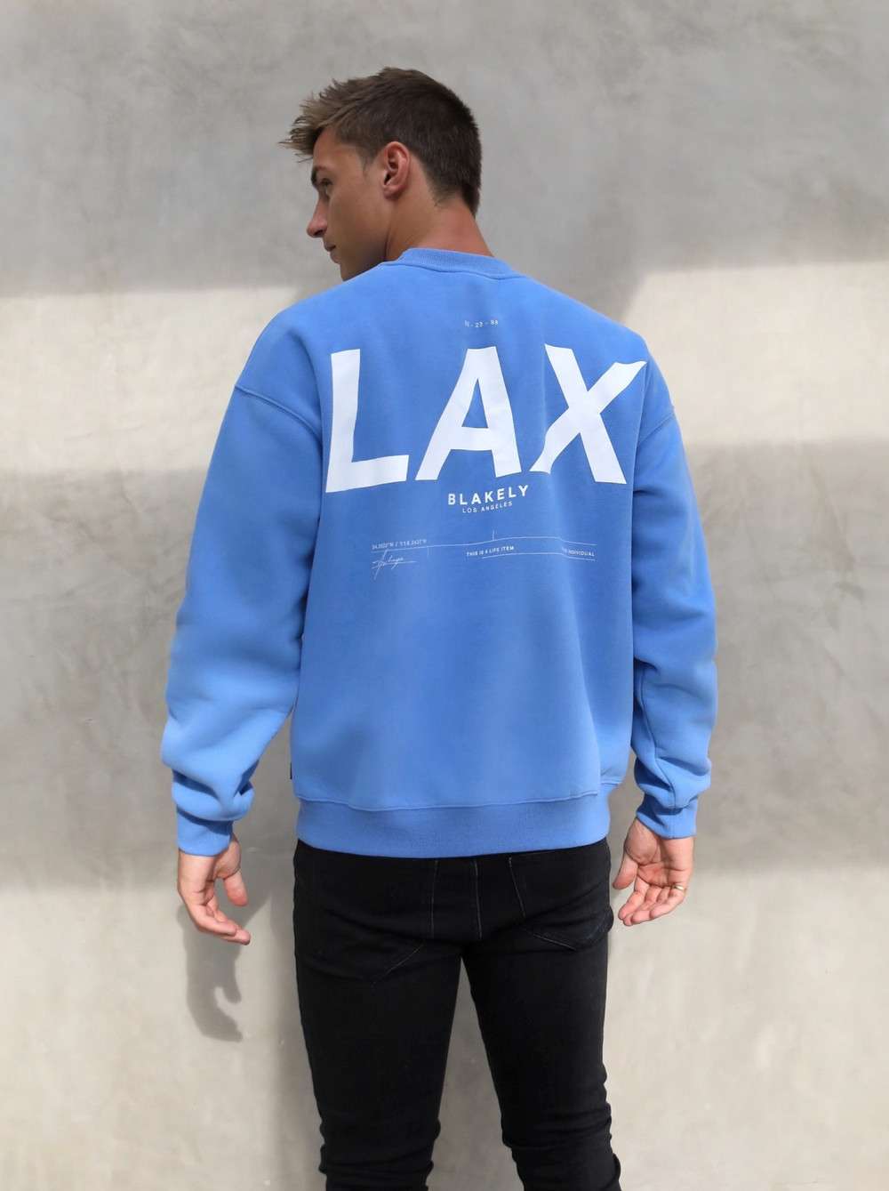 Blakely LAX Relaxed Jumper Blau | VAXRGTK-28
