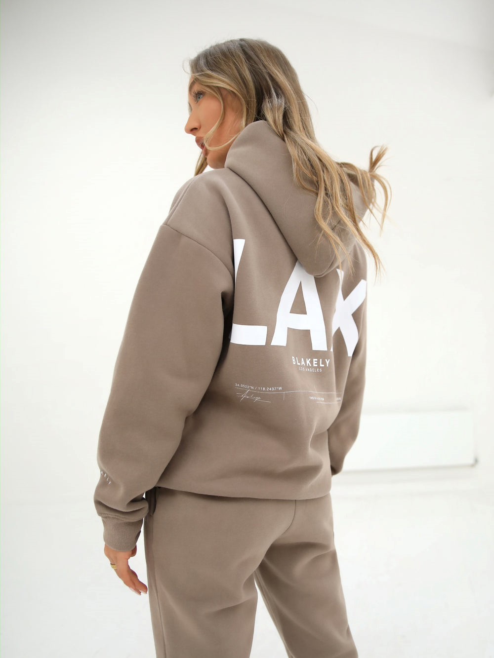 Blakely LAX Women's Oversized Hoodie Braun | MBHSIOY-59